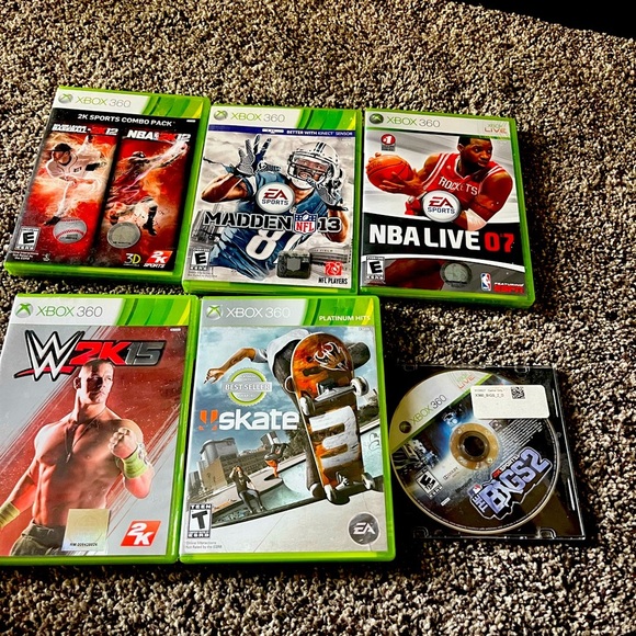 Xbox 360 Game Bundle 6 sports games - Picture 1 of 1